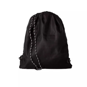 Neil Barrett elegante mochila negra con cordón de nailon