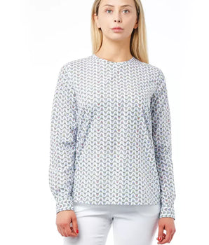 Blusa Bagutta de algodón blanco para mujer