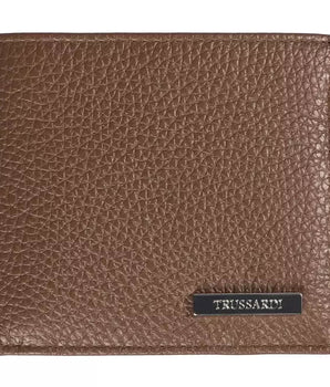 Trussardi Brown Leather Men's Wallet Trussardi 