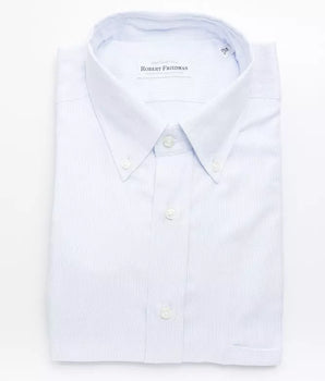 Robert Friedman Men's Light Blue Cotton Shirt
