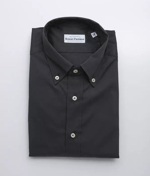 Robert Friedman Gray Cotton Men Shirt