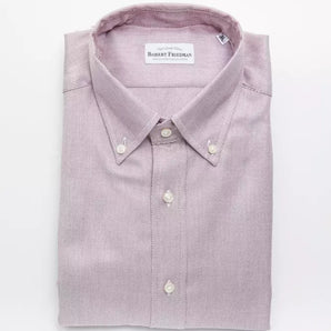 Robert Friedman Red Cotton Men Shirt