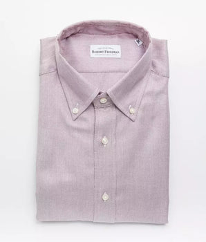 Robert Friedman Red Cotton Men's Shirt