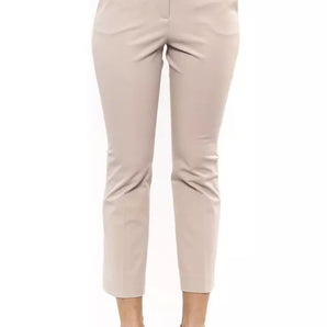 Peserico Beige Cotton Women Trouser