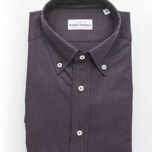 Robert Friedman Black Cotton Men Shirt