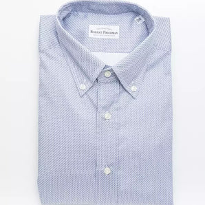 Robert Friedman Light Blue Cotton Men Shirt