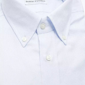 Robert Friedman Light Blue Cotton Men Shirt