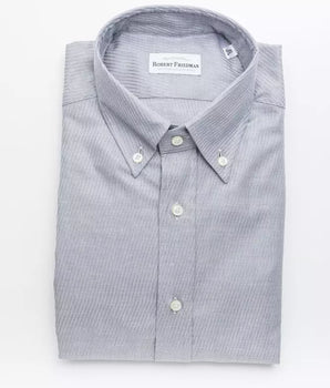 Robert Friedman Beige Cotton Men Shirt