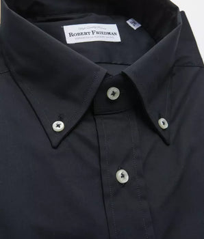 Robert Friedman Black Cotton Men's Shirt