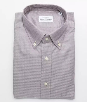 Robert Friedman Beige Cotton Men Shirt