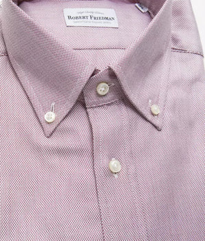 Robert Friedman Red Cotton Men's Shirt