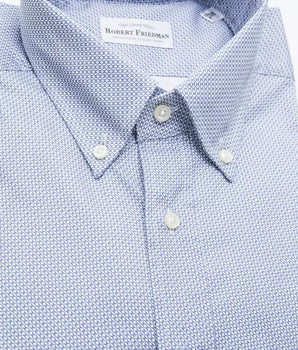 Robert Friedman Men's Light Blue Cotton Shirt