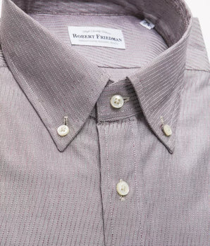 Robert Friedman Beige Cotton Men Shirt