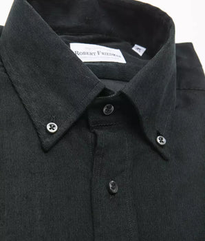 Robert Friedman Black Cotton Men's Shirt