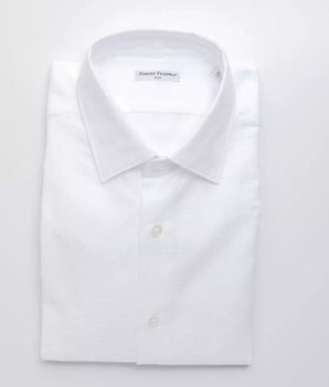 Robert Friedman White Cotton Men's Shirt