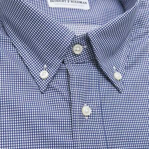 Robert Friedman Blue Cotton Men Shirt