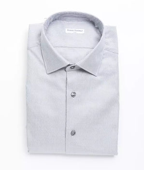 Robert Friedman Beige Cotton Men's Shirt