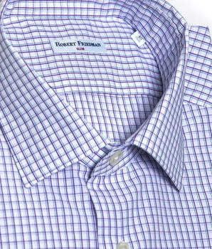 Robert Friedman Men's Burgundy Cotton Shirt