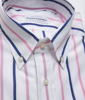 Robert Friedman White Cotton Men's Shirt