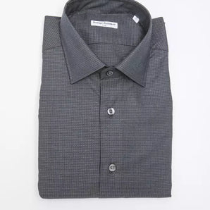 Robert Friedman Black Cotton Men Shirt