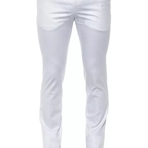 EN Torino White Cotton Jeans &amp; Pant