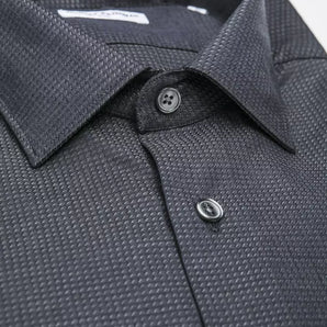 Robert Friedman Black Cotton Men Shirt