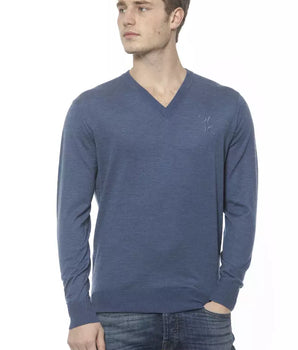 Billionaire Italian Couture elegante suéter de cachemira con cuello en V para hombre