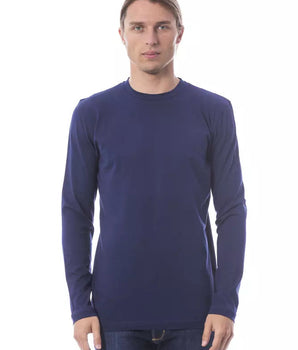 Verri Blue Cotton Men T-Shirt Verri 
