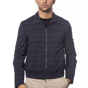 Verri Blue Wool Men Jacket