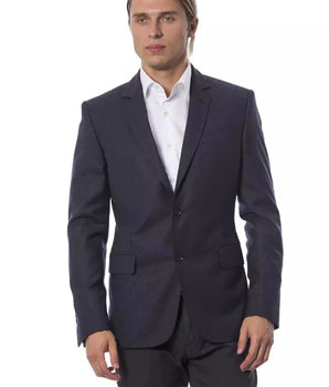 Verri Blue Wool Men's Blazer Verri 