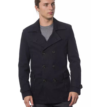 Verri elegante blazer azul con doble botonadura