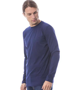 Verri Blue Cotton Men T-Shirt Verri 