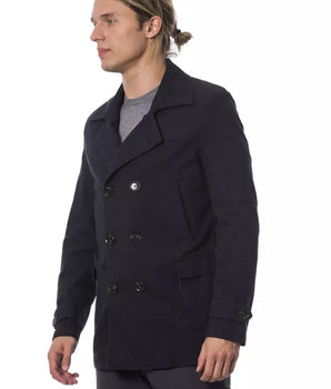 Verri elegante blazer azul con doble botonadura