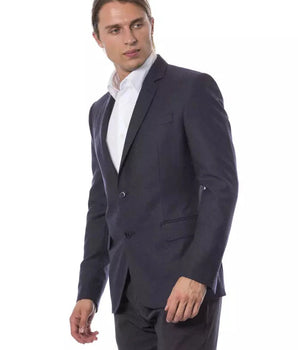 Verri Blue Wool Men's Blazer Verri 
