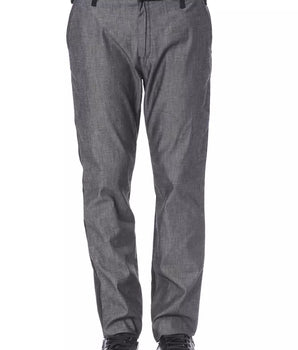 Verri Black Cotton Men's Pant