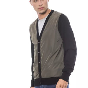 Verri Multicolor Wool Men Cardigan