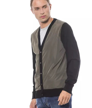 Verri Multicolor Wool Men Cardigan Verri 