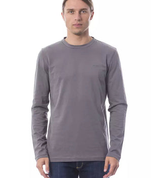 Verri Gray Cotton Men T-Shirt Verri 