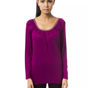 BYBLOS Purple Viscose Women Top