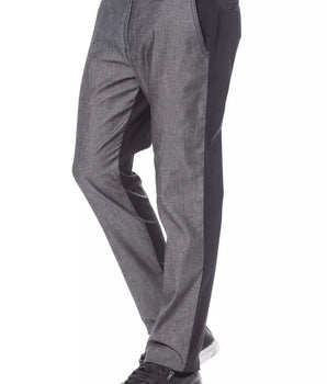 Verri Black Cotton Men's Pant