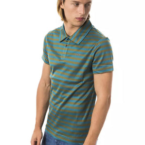 BYBLOS Green Cotton Men Polo