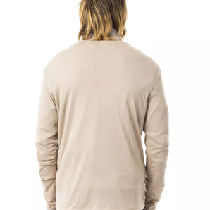 BYBLOS Beige Viscose Men Cardigan