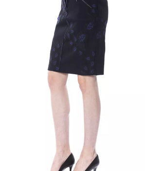 BYBLOS Blue Cotton Women Skirt