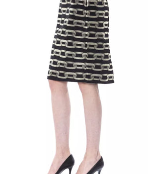 BYBLOS Black Viscose Women Skirt