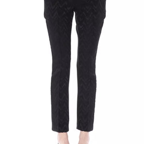 BYBLOS Black Acrylic Women Pants