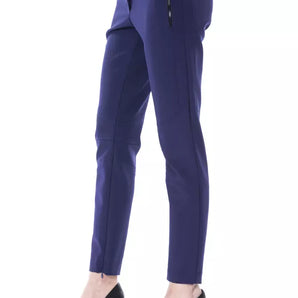 BYBLOS Pantalones elegantes de corte slim con bolsillos con cremallera