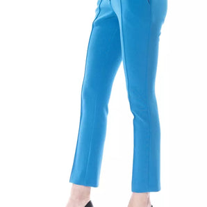 BYBLOS Light Blue Polyester Jeans &amp; Pant