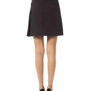 BYBLOS Brown Polyester Women Skirt