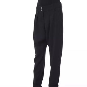 BYBLOS Elegante pantalón negro oversize