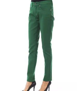 BYBLOS Green Cotton Women Pants